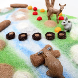 Woodland River Play Mat with animals