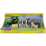 Breyer Stablemates Farm Tractor & Tag-A-Long Wagon