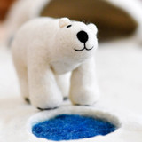 Tara Treasures Felt Polar Bear Toy