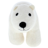 Tara Treasures Felt Polar Bear Toy face MiniZoo