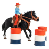 Schleich Cowgirl Barrel Racing Fun