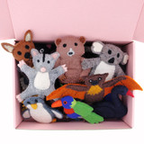 Tara Treasures Australiana Finger Puppets Set of 25 in box MiniZoo