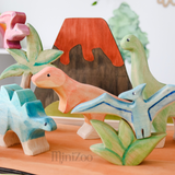 NOM Handcrafted wooden dinosaur toys MiniZoo