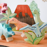 NOM Handcrafted wooden dinosaurs MiniZoo