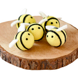 Tara Treasures Felt Bees Set of 5
