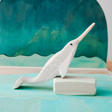 NOM Handcrafted Narwhal on Let Them Play iceberg MiniZoo