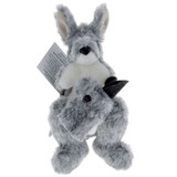 Jozzies Kate Kangaroo and Joey Grey Australian made plush toy MiniZoo