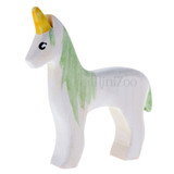 NOM Handcrafted Unicorn Foal Green MiniZoo