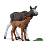 Schleich Moose and Calf