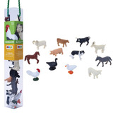 Mojo Farm Tube of 12 mini farm animal toys