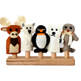 Tara Treasures Polar Animals Finger Puppet Set