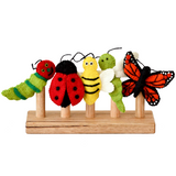 Tara Treasures Insects Finger Puppet Set on stand (sold separately)