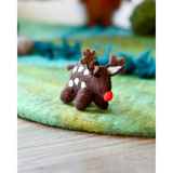 Tara Treasures Felt Small Red-Nosed Reindeer Toy