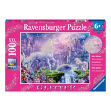 Ravensburger Unicorn Kingdom Glitter Puzzle 100pc