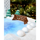 Tara Treasures Large Snow Ice Rink Playmat