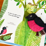 Robin Felt Finger Puppet with Busy Beaks book by Sarah Allen