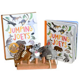 Tara Treasures Jumping Joeys Book and Finger Puppet Set (stand not included)