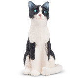 Toymany Tuxedo Cat Perched toy figurine