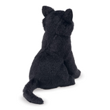 Folkmanis Mini Black Cat Finger Puppet back view