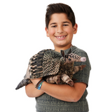 Folkmanis Armadillo Puppet with boy