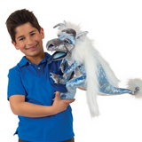 Folkmanis Ice Dragon Puppet with kid Folkmanis Ice Dragon Puppet with kid