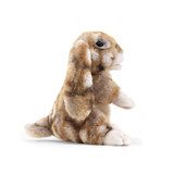 Folkmanis Silky Bunny Rabbit Puppet side view
