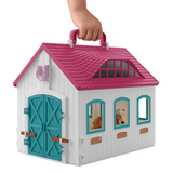 Schleich Open Stable Little Horseshoe portable carry stable