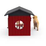 Schleich Dog Kennel with Golden Retriever back view