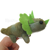 Science and Nature Triceratops Finger Puppet