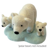 Papoose Felt Ice Floes  with felt polar bears (sold separately)