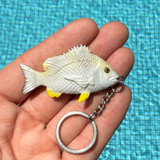 Mini Fish Bream Keyring size in hand