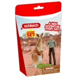 Schleich Pocket Set Kangaroo Tour With The Ranger pocket set