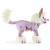 Folkmanis Chinese Crested Dog Puppet side view