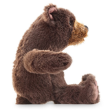 Folkmanis Mini Bear Sitting Finger Puppet side view