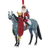 Breyer Stablemates 2026 Santa Ornament - Off to the Races