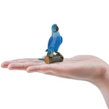 Toymany Blue Rose-ringed Parakeet size in hand