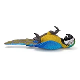 Toymany Blue and Yellow Macaw lying down figurine