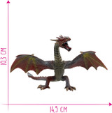Bullyland Flying Dragon Red sizing
