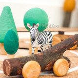 Realistic zebra toy figurine by Schleich at MiniZoo