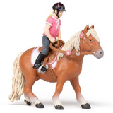 Papo Shetland Pony with Saddle with Rider