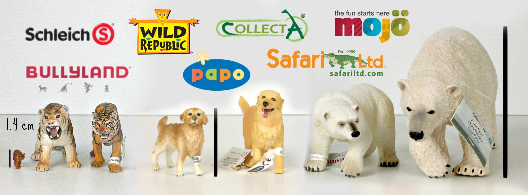 Size Comparisons of Animal Figurine Brands MiniZoo Blog MiniZoo