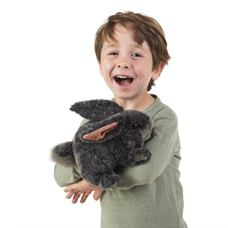 Folkmanis Grey Bunny Rabbit Puppet 3168