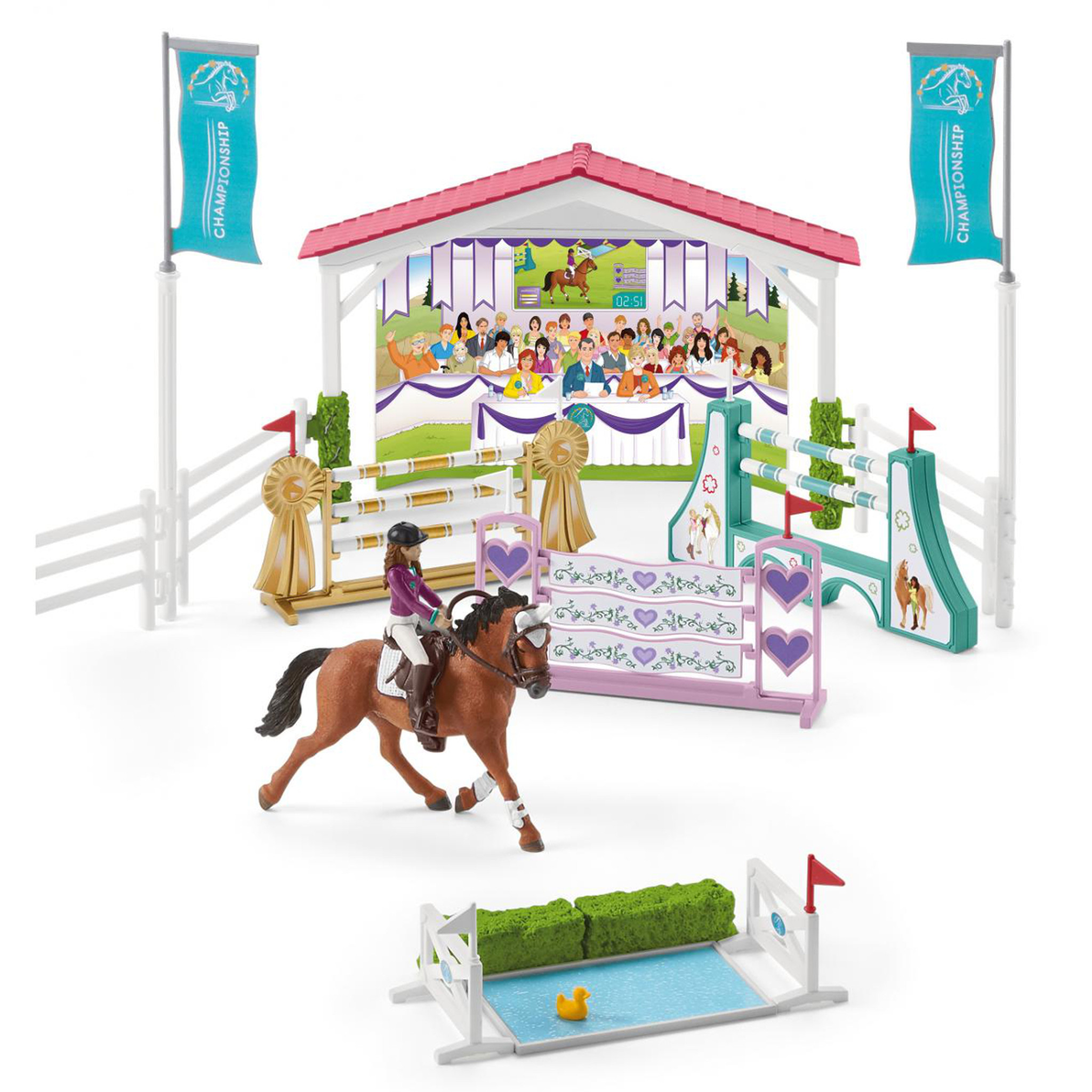 schleich jumping set