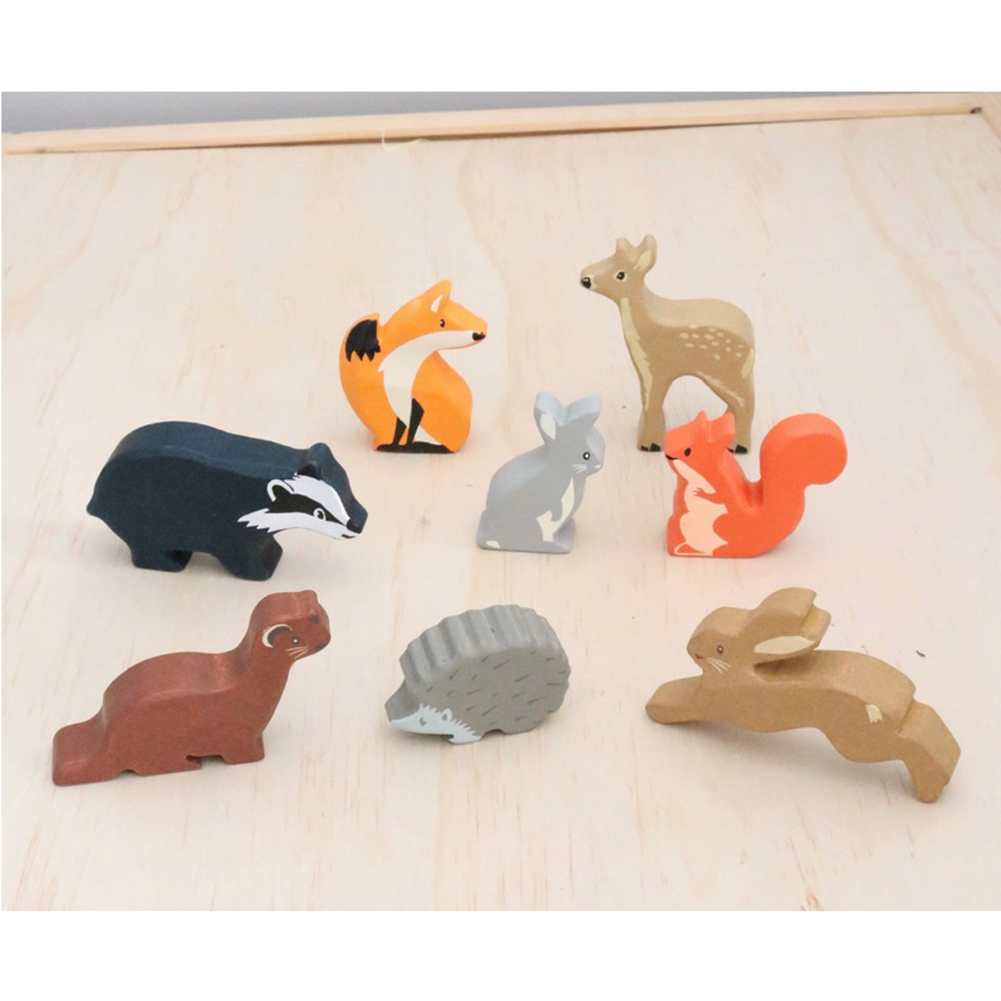 Tender Leaf Toys Wooden Polar Animal Figures and Display Case