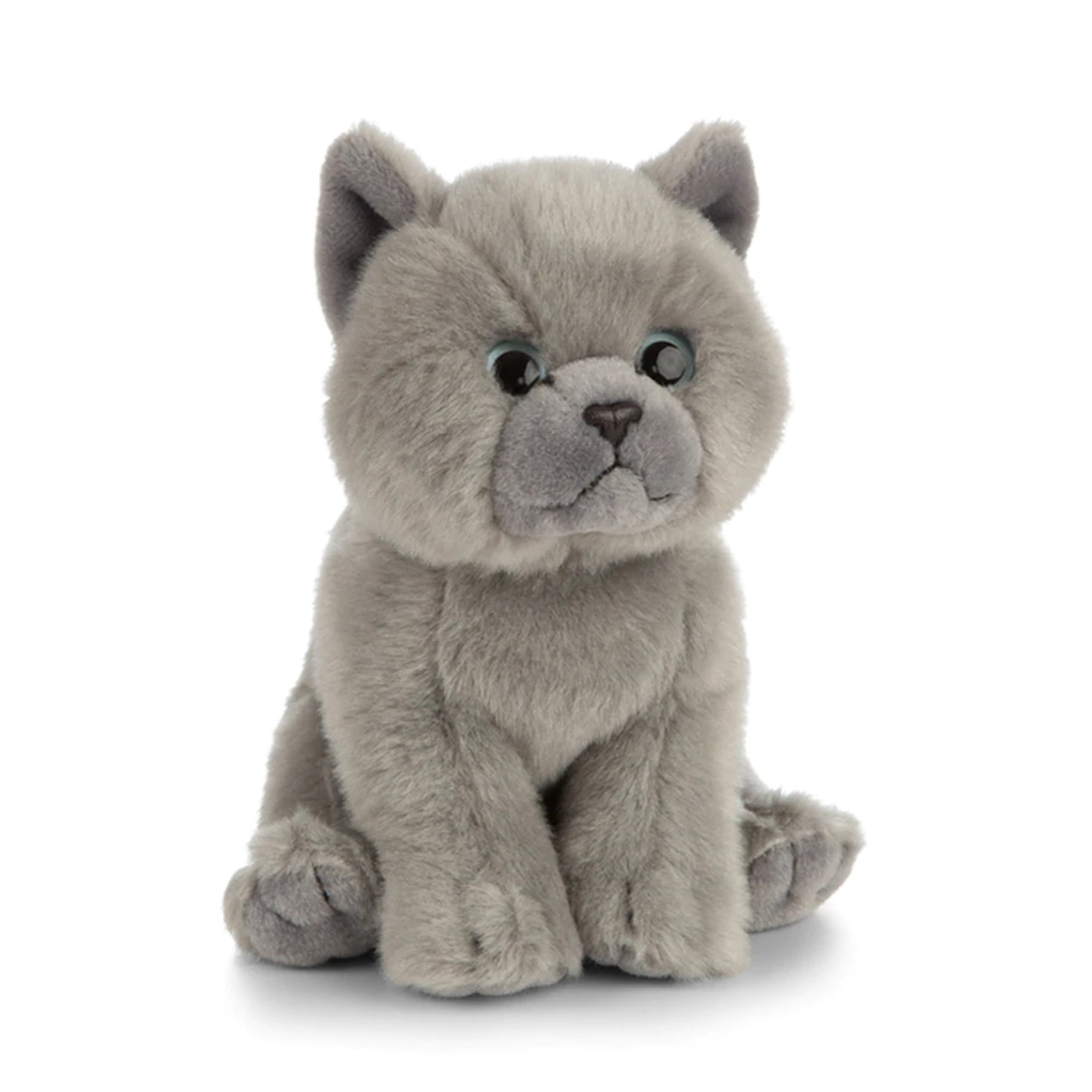 Figurine chat Shorthair gris - L.26 x l.17,3 x H.23 cm - Jardiland