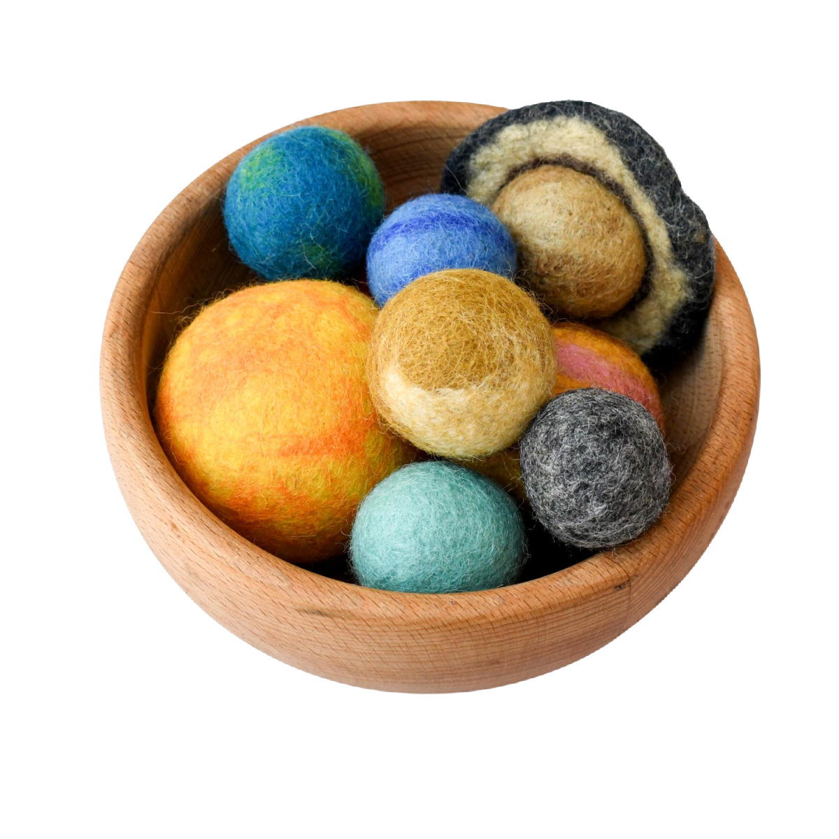 Tara Treasures Solar System Space Felt Planets | MiniZoo Outer Space Play