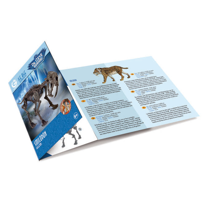 Dr Steve Hunters Smilodon Skeleton Ice Age Excavation Kit | MiniZoo ...