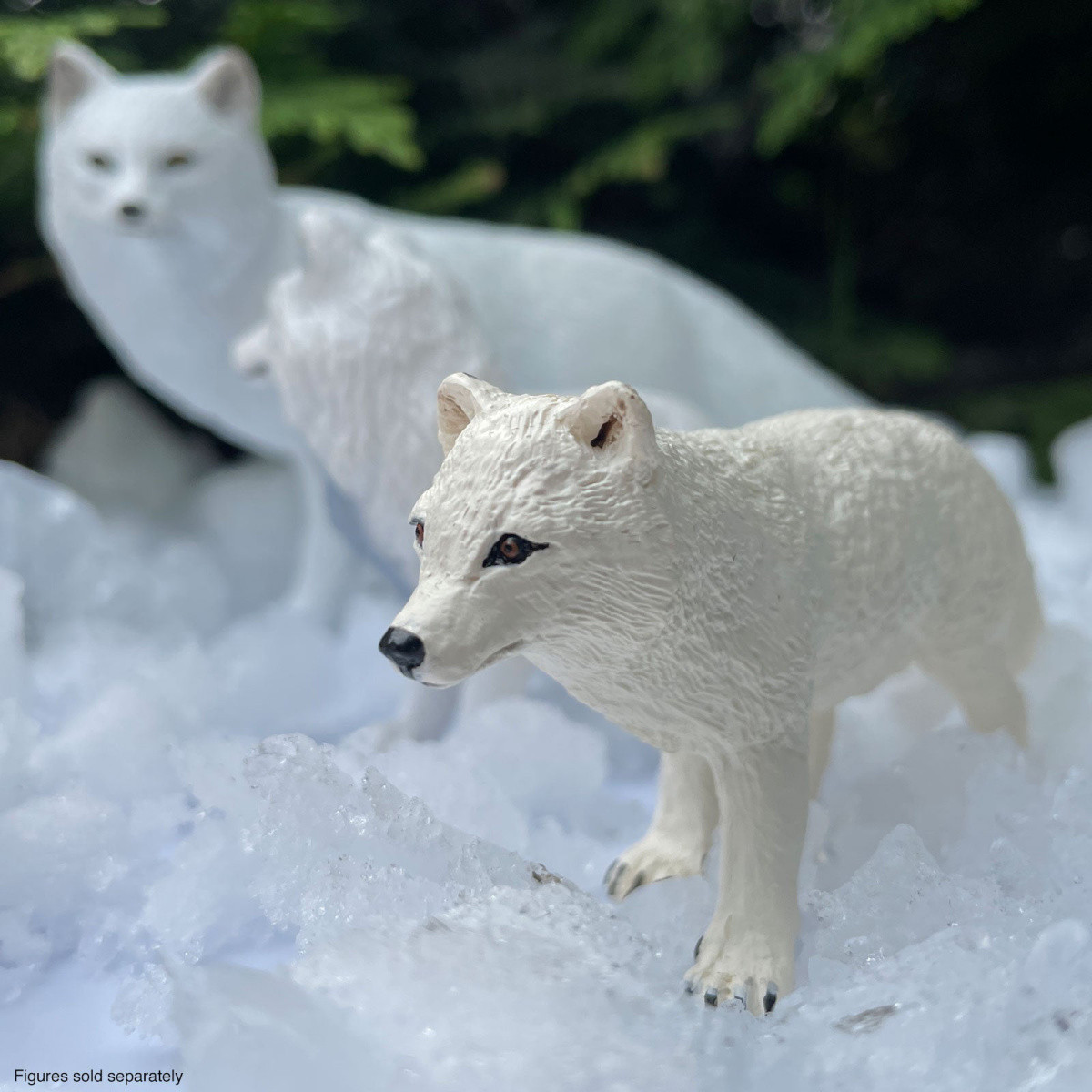 置物 Figurine: Two Arctic Fox Cubs Safari Ltd Arctic Fox | MiniZoo Model Animals
