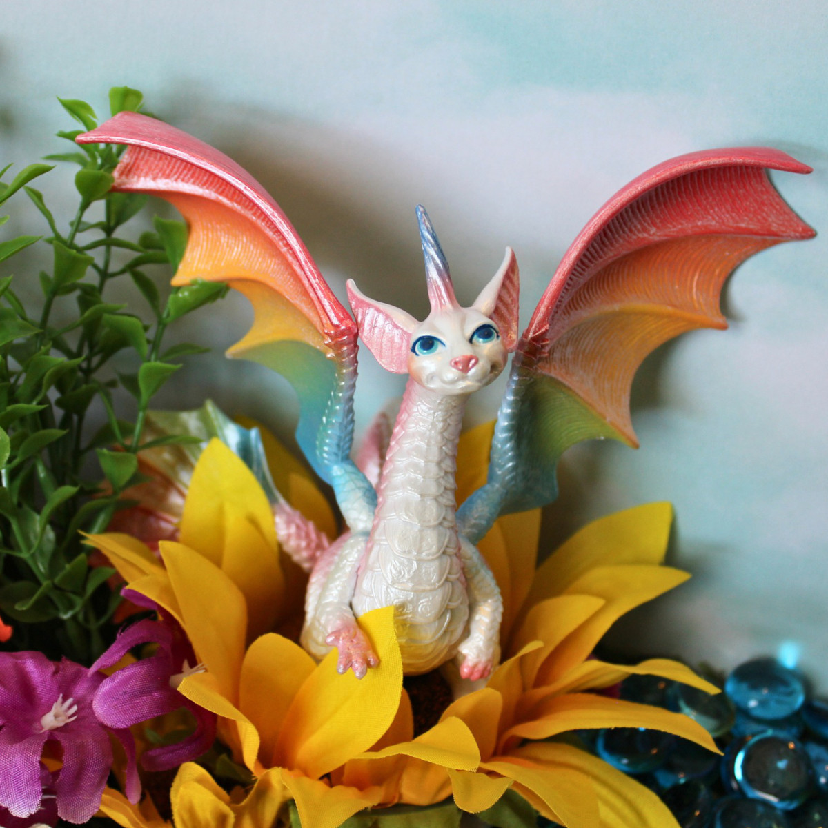 Safari Ltd Fairy Rainbow Dragon | MiniZoo Mythical Animal Models