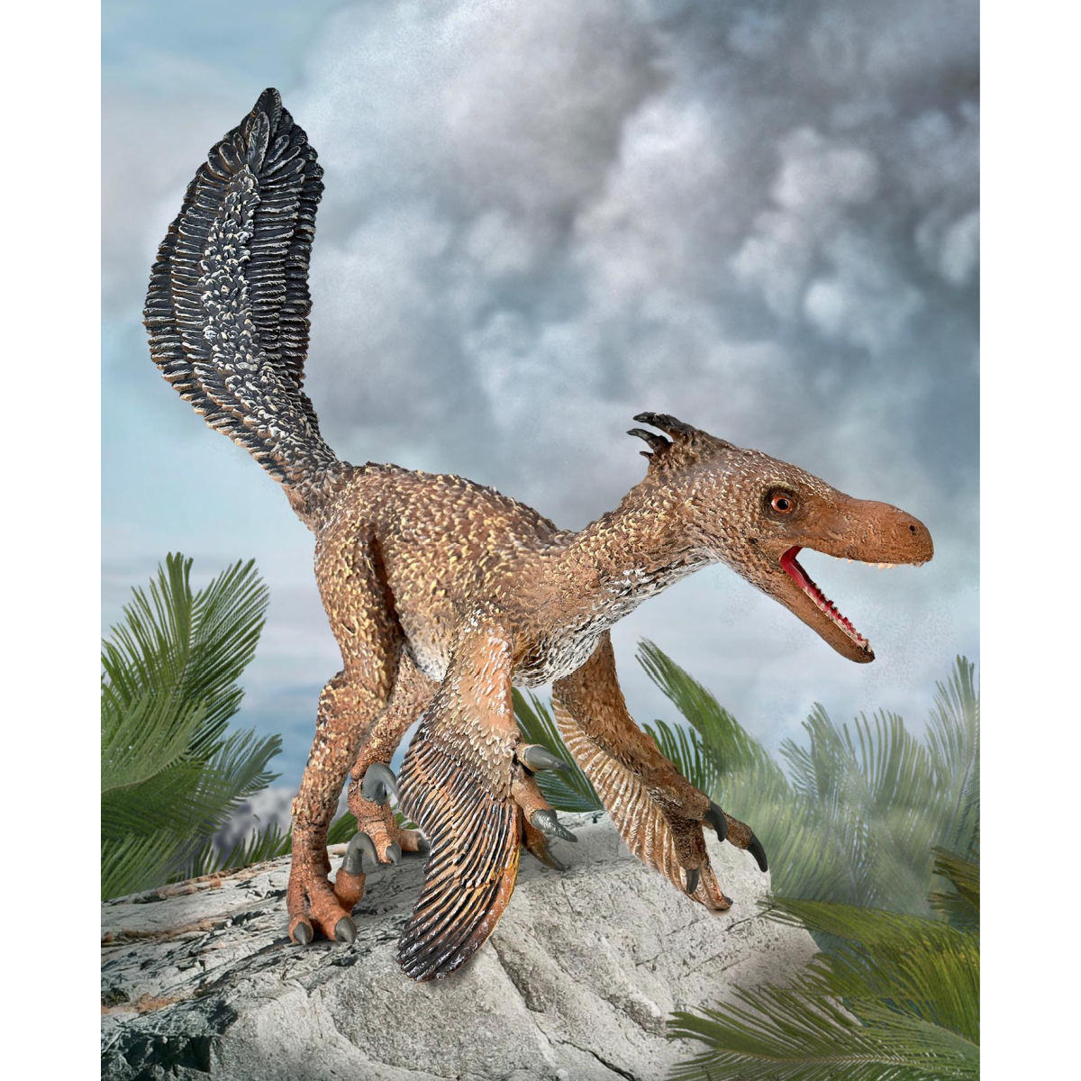 Collecta Microraptor Dinosaurier-Figur – 16 Cm, Maßstab 1:6, Handbemalt & Naturgetreu